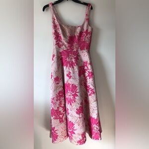 Floral Pink Sleeveless Dress (Free Mystery Clothes)